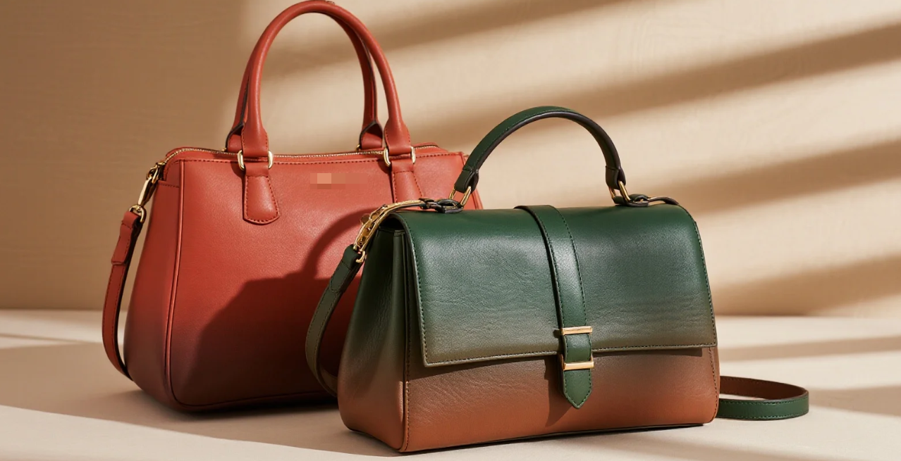 Dyed Ombre Leather Bag